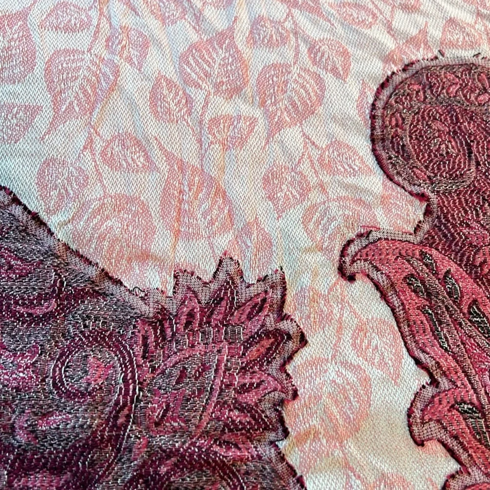 Pink and Purple Paisley Scarf